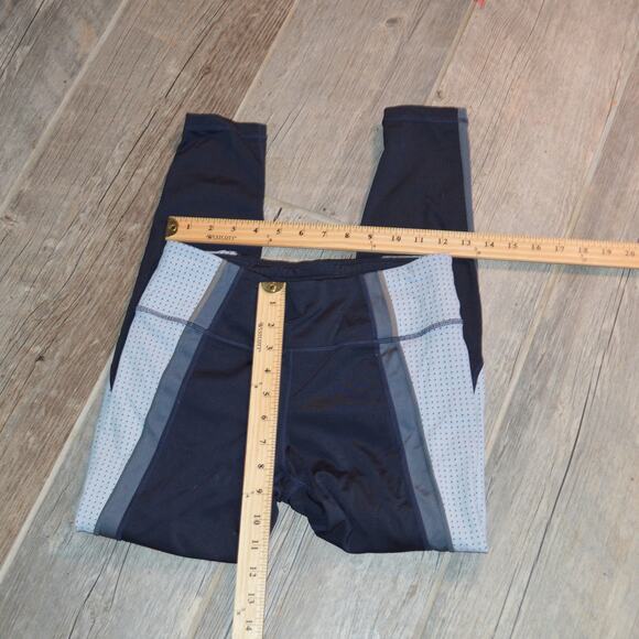 Athleta M Colorblock Contender 7/8 length black gray leggings - Picture 3 of 8